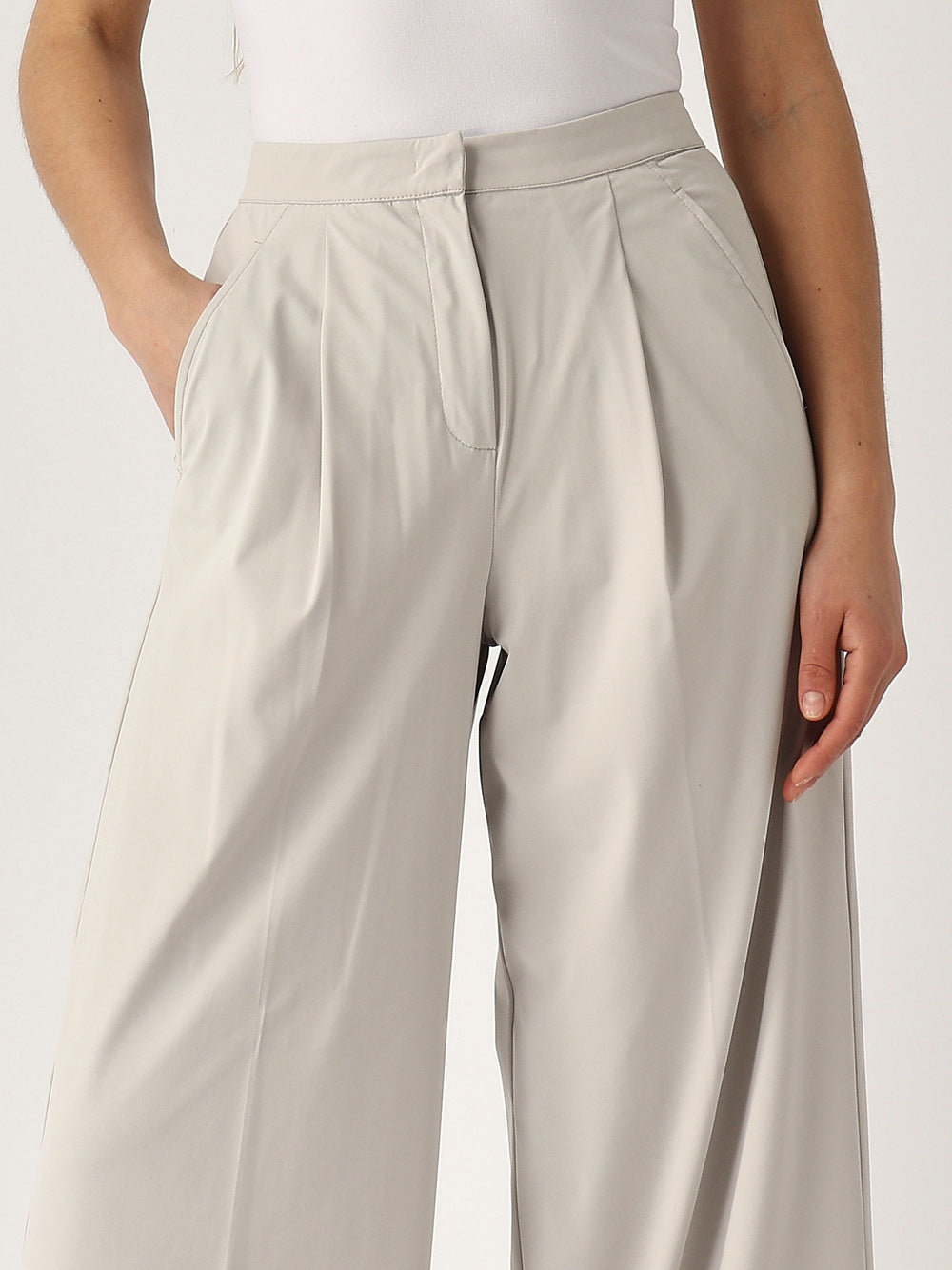 Pantalone Palazzo Max Mara Ribes da Donna - Avorio