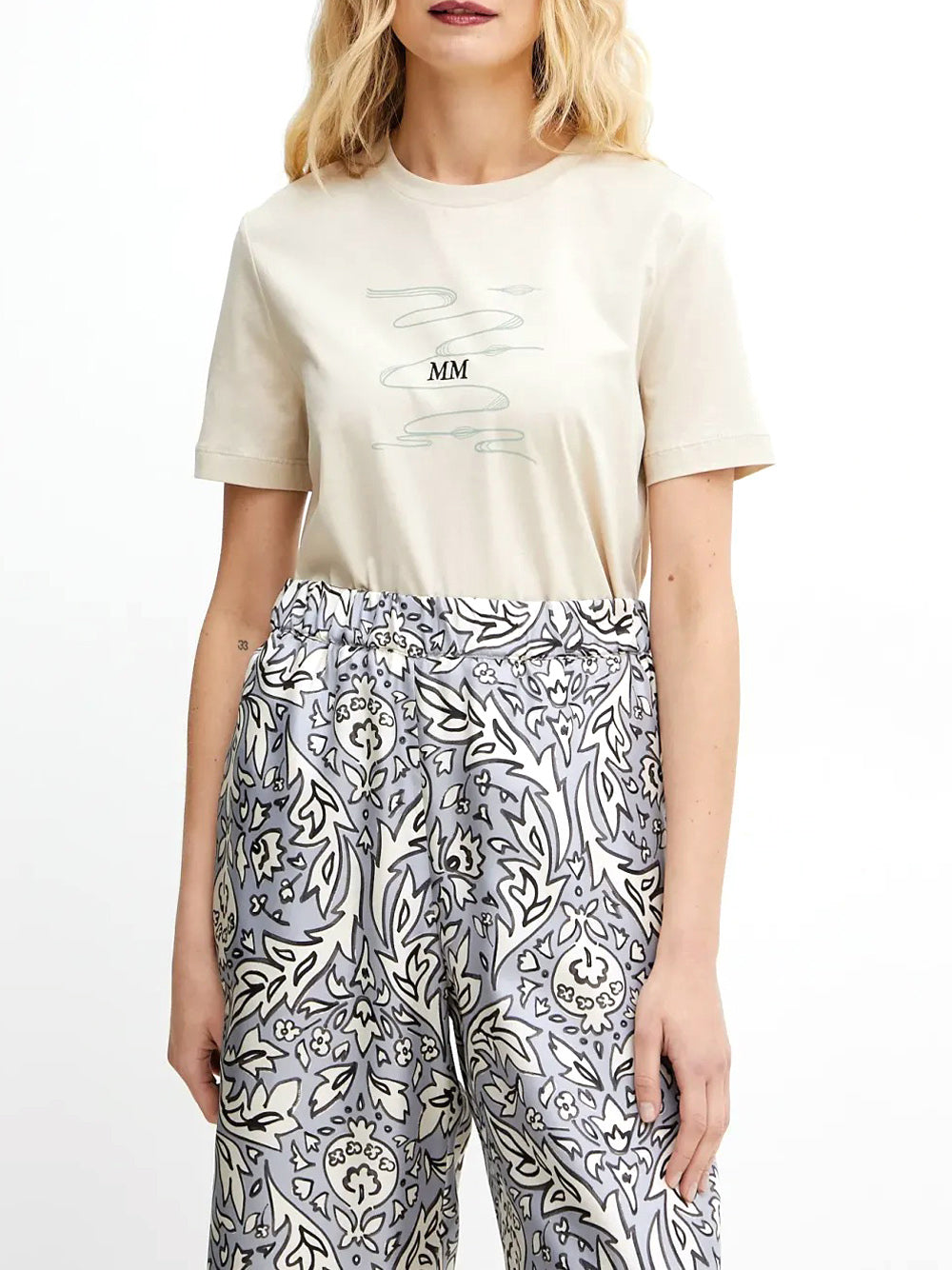 T-shirt Max Mara Uta da Donna - Beige