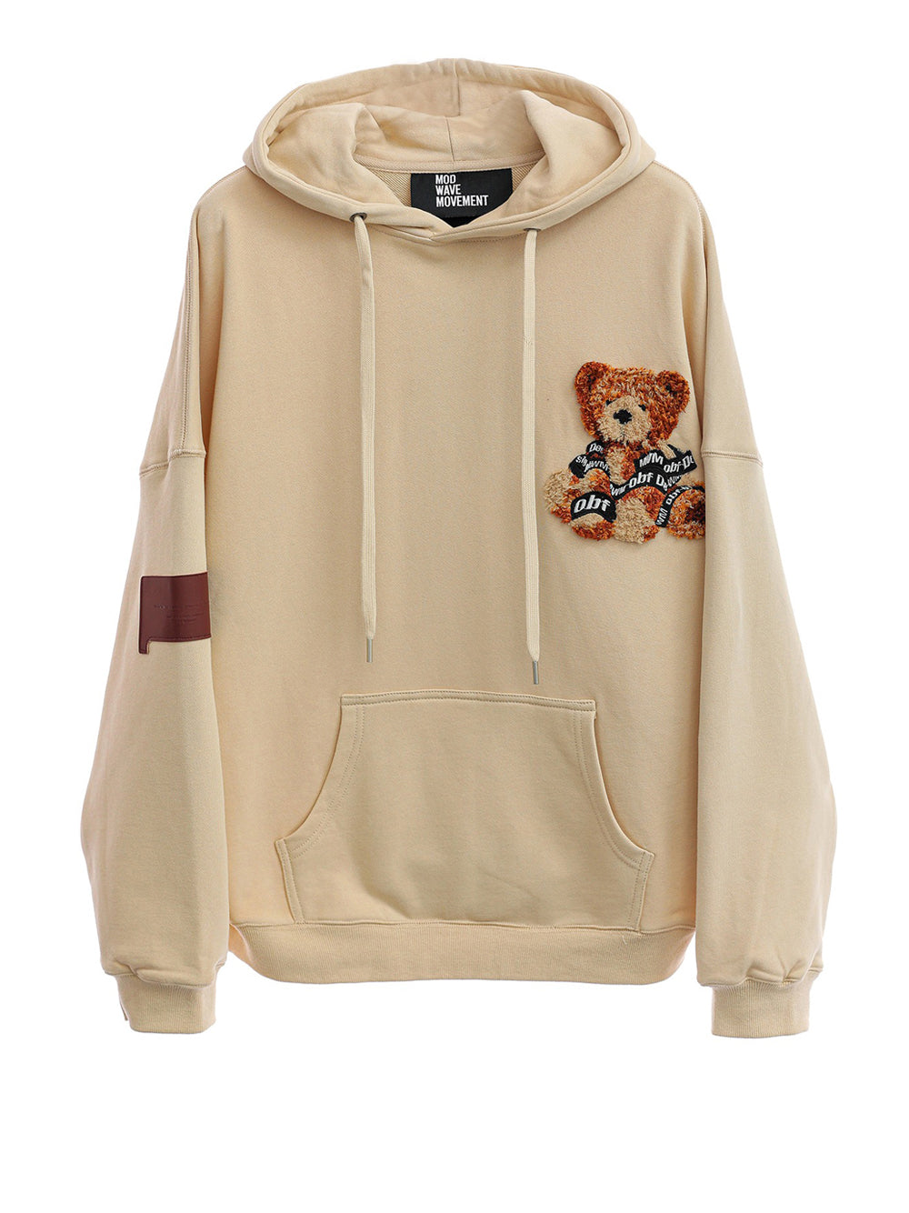 Felpa Cappuccio Mod wave movement Unisex - Beige