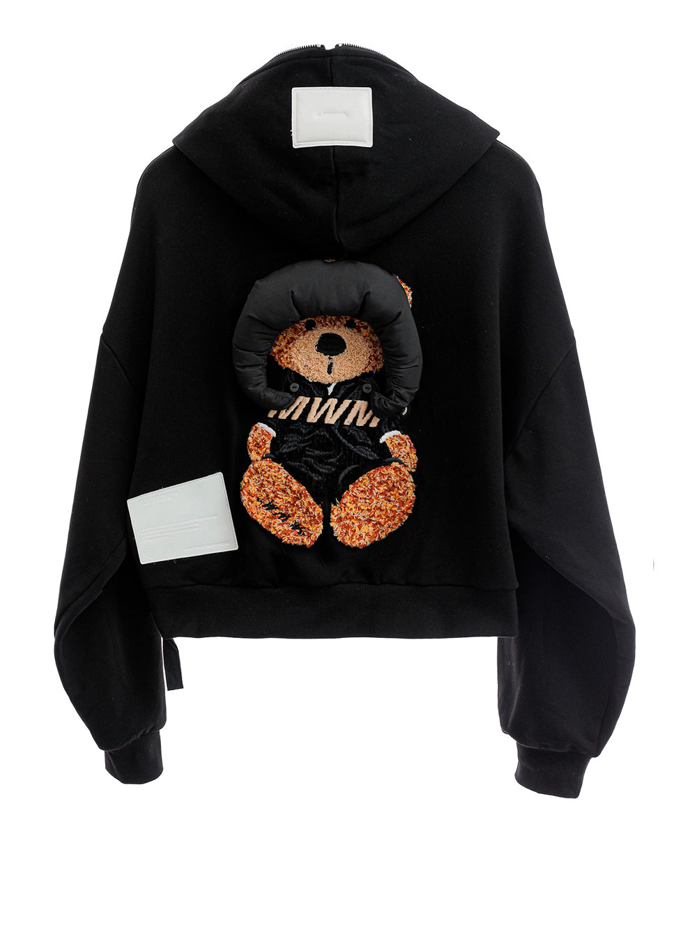 Felpa Zip Mod wave movement Unisex - Nero