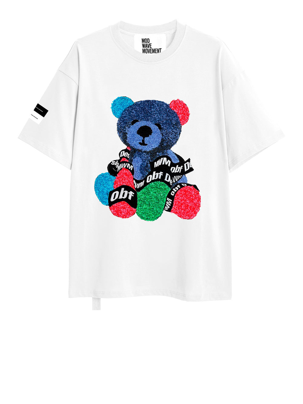 T-shirt Mod wave movement Unisex - Bianco