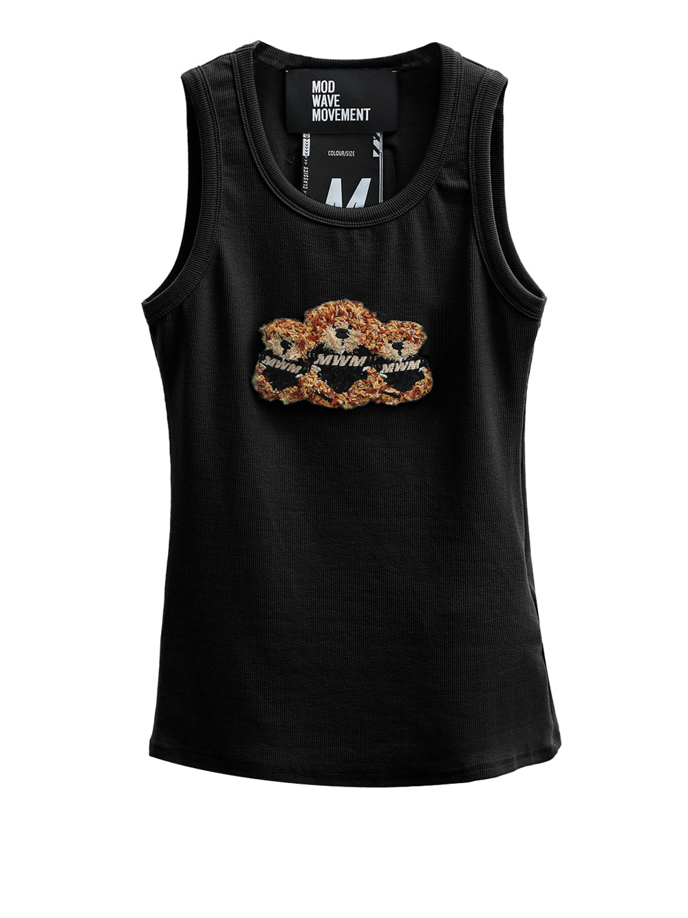 Canotta Mod wave movement Unisex - Nero