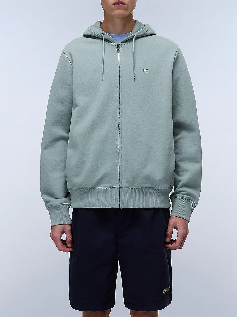 Felpa Zip Napapijri Balis Fzh Sum da Uomo - Verde