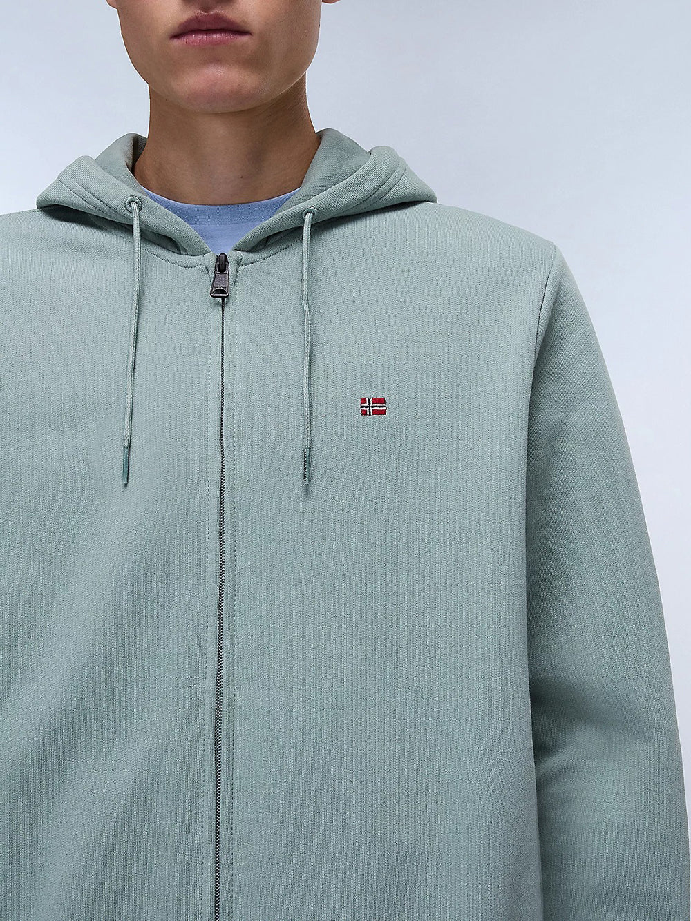Felpa Zip Napapijri Balis Fzh Sum da Uomo - Verde