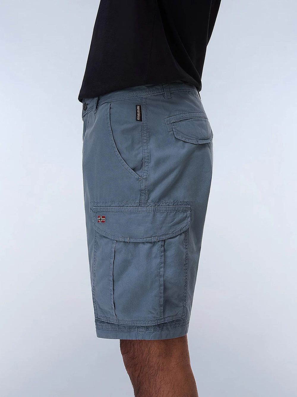Bermuda Casual Napapijri Noto 2.0 da Uomo - Grigio Blu