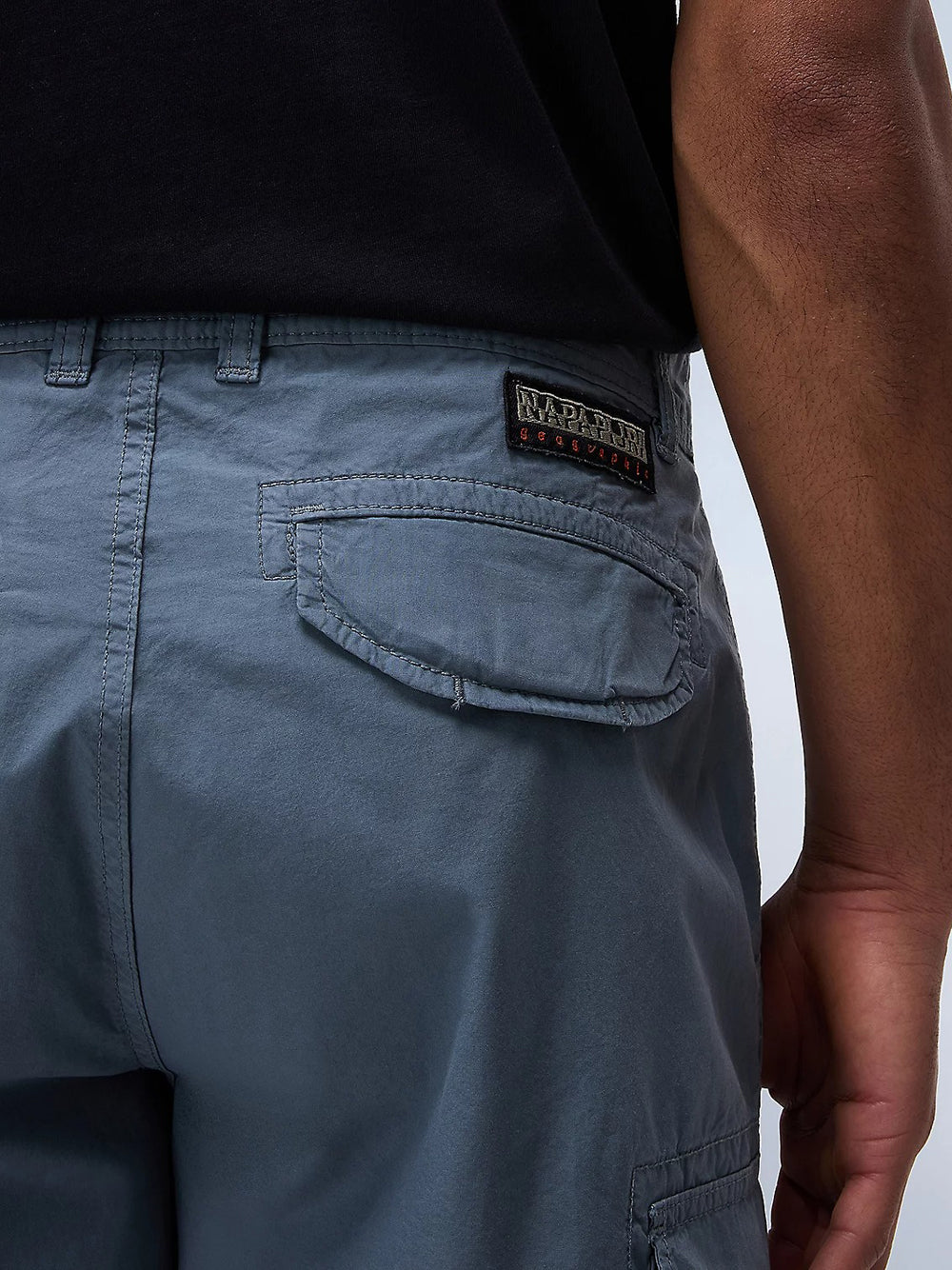 Bermuda Casual Napapijri Noto 2.0 da Uomo - Grigio Blu