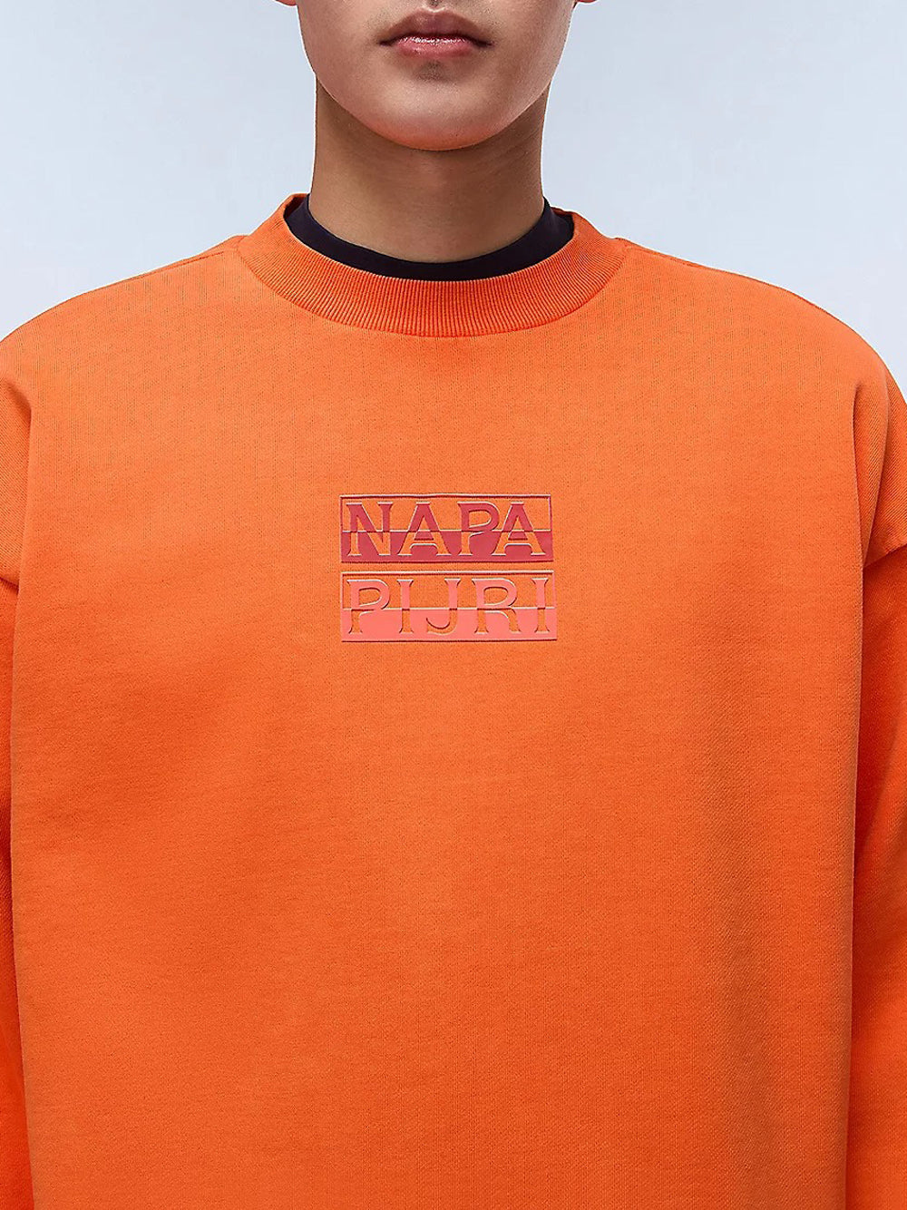 Felpa Napapijri B-Cortona C Sum da Uomo - Arancione