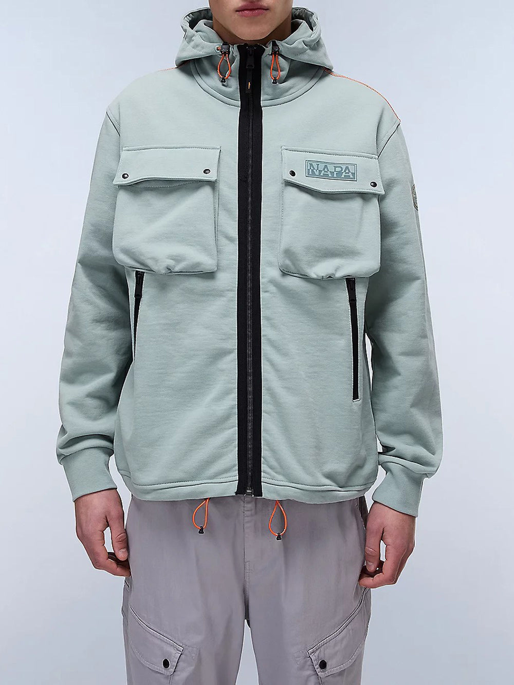 Felpa Zip Napapijri B-Rivalto Fzh da Uomo - Verde