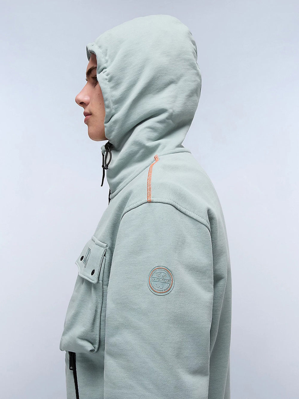 Felpa Zip Napapijri B-Rivalto Fzh da Uomo - Verde