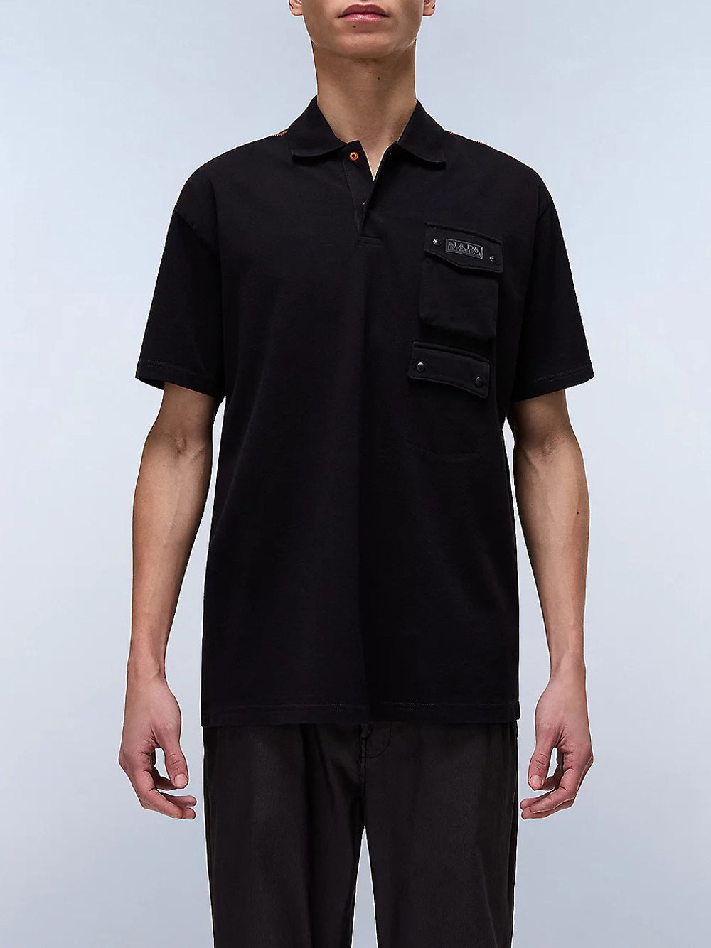 Polo Napapijri E-Rivalto da Uomo - Nero