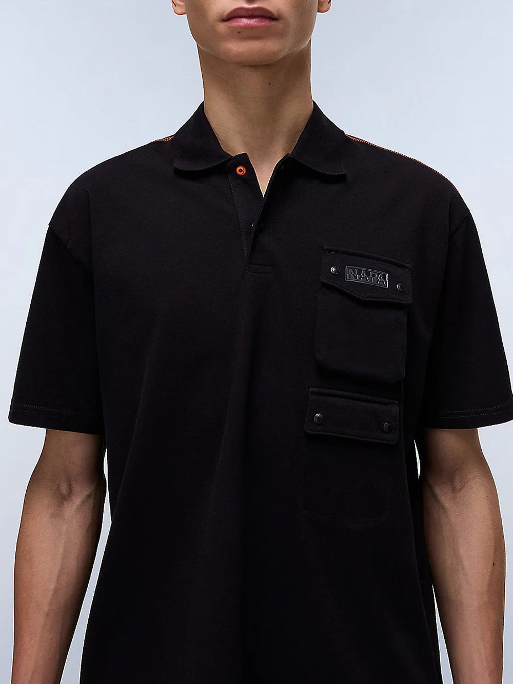 Polo Napapijri E-Rivalto da Uomo - Nero
