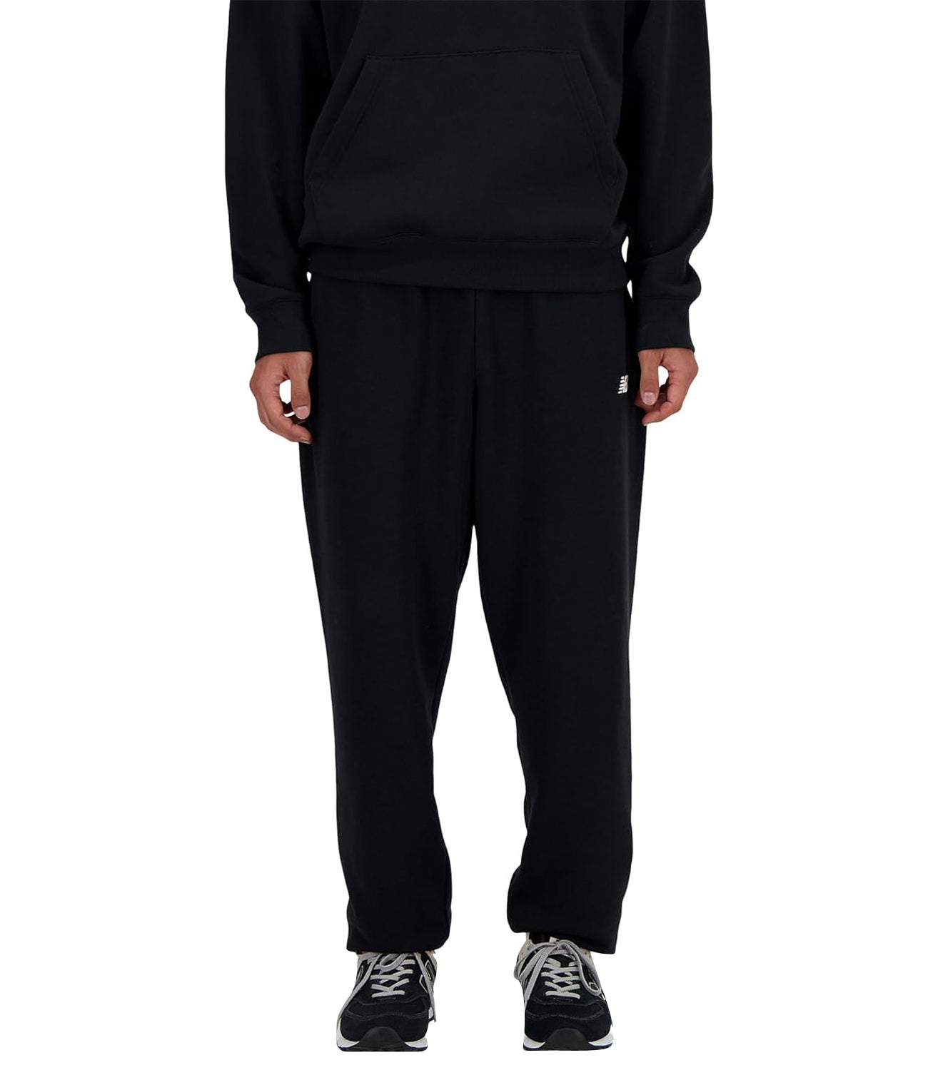 Pantalone joggers New Balance French Terry Jogger - Nb Navy (428) Uomo Mod. MP41519 BK Black Nero