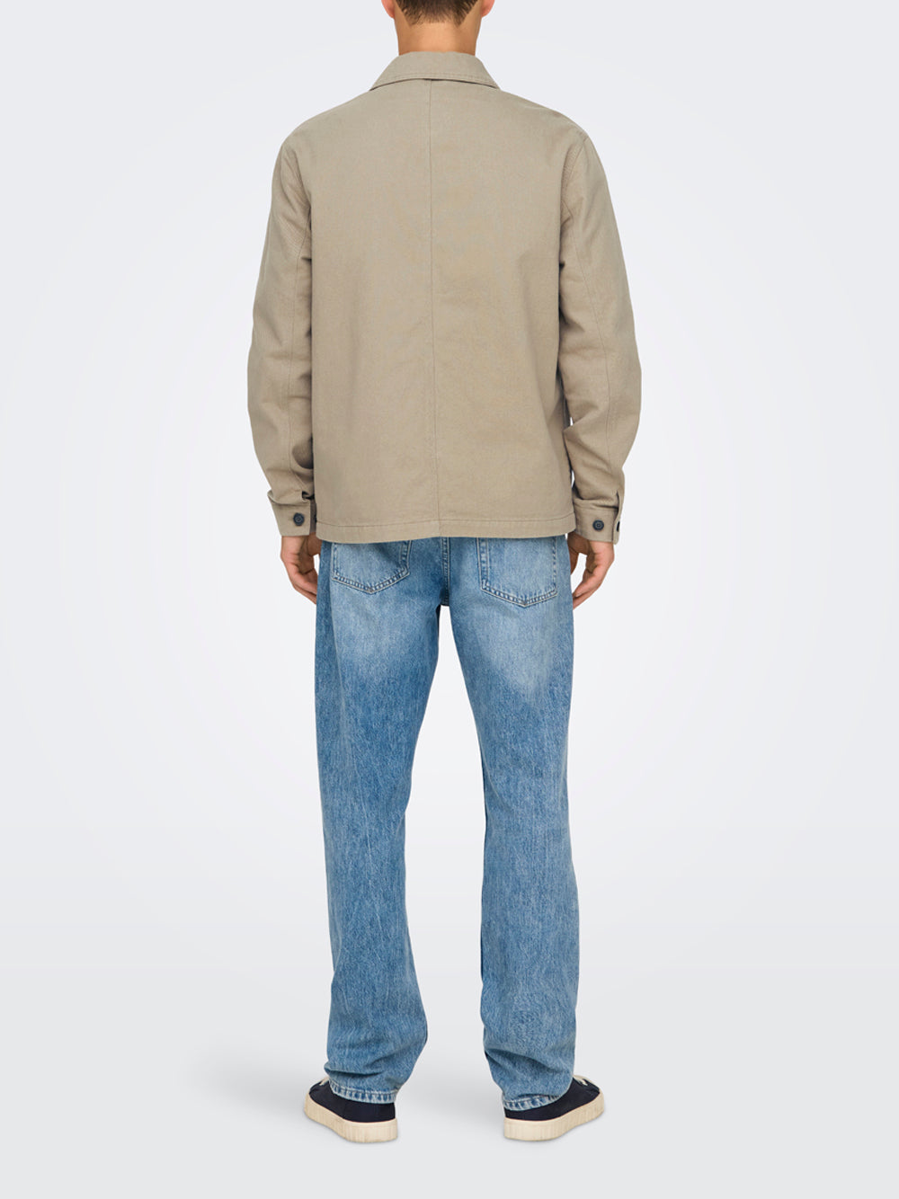 Giubbino di Jeans Only e Sons da Uomo - Beige