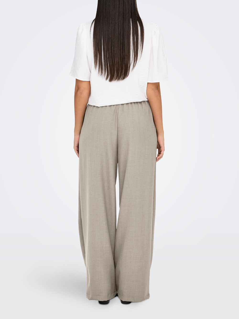 Pantalone Palazzo Only JdY Nina da Donna - Avorio