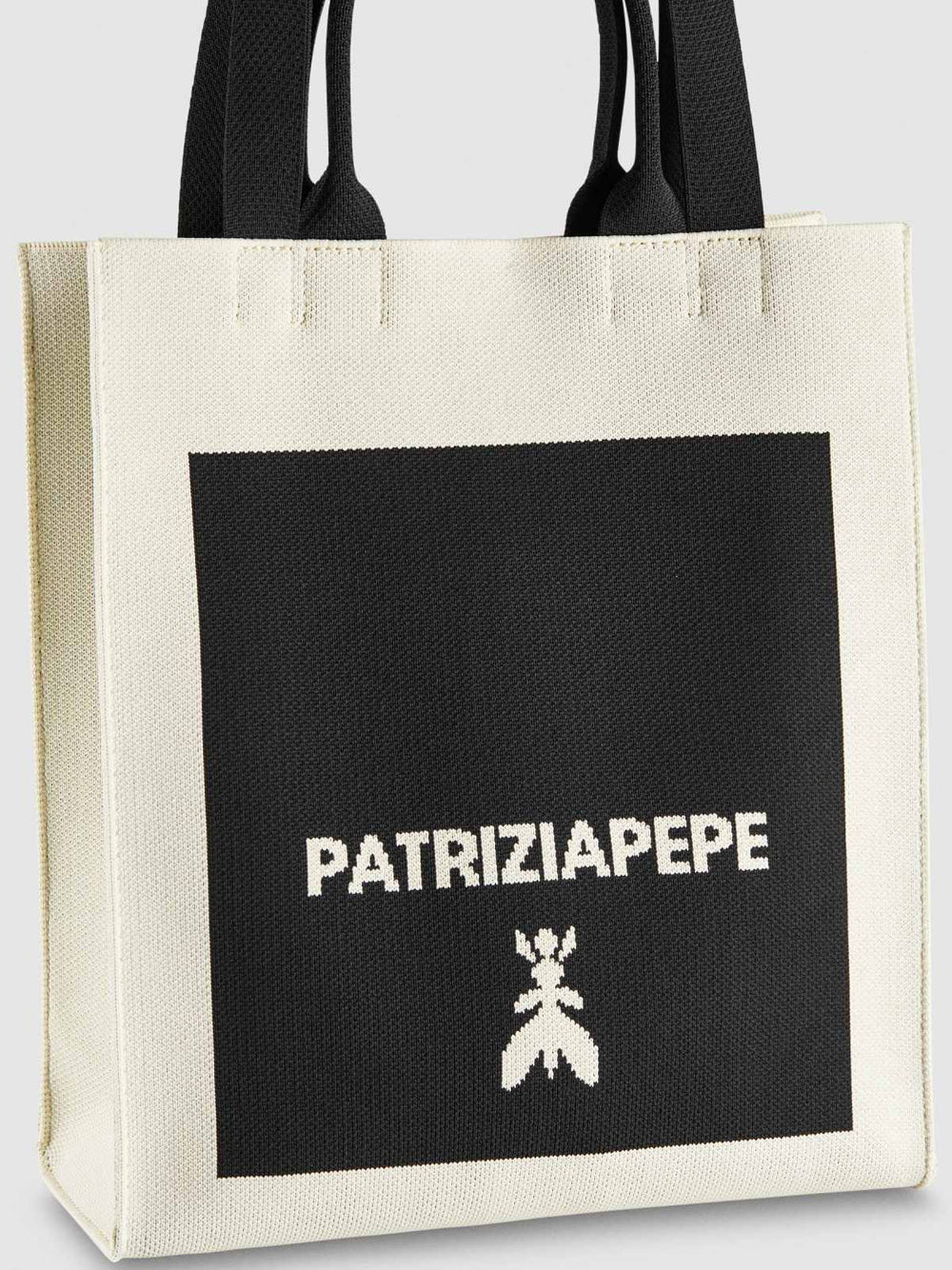 Borsa Shopper Patrizia Pepe da Donna - Nero Beige
