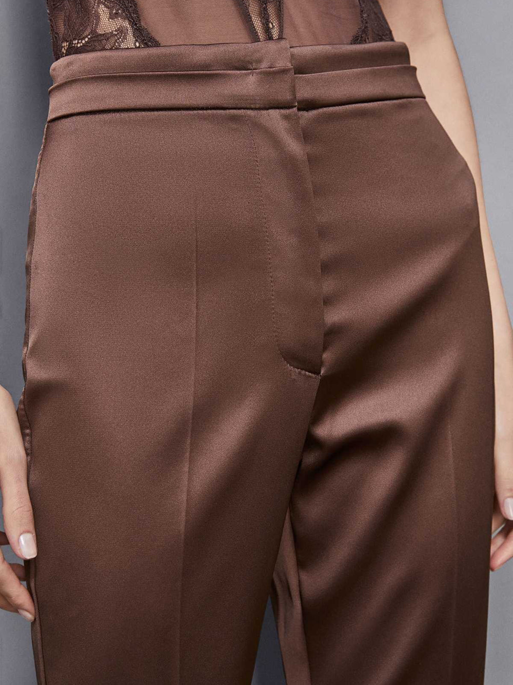 Pantalone Straight Patrizia Pepe da Donna - Marrone
