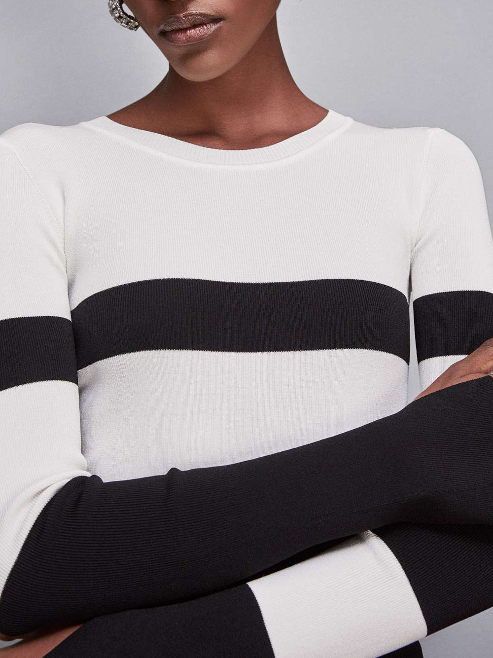 Vestito Midi Patrizia Pepe da Donna - Nero Bianco