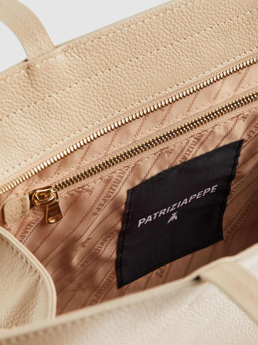 Borsa Shopper Patrizia Pepe da Donna - Beige