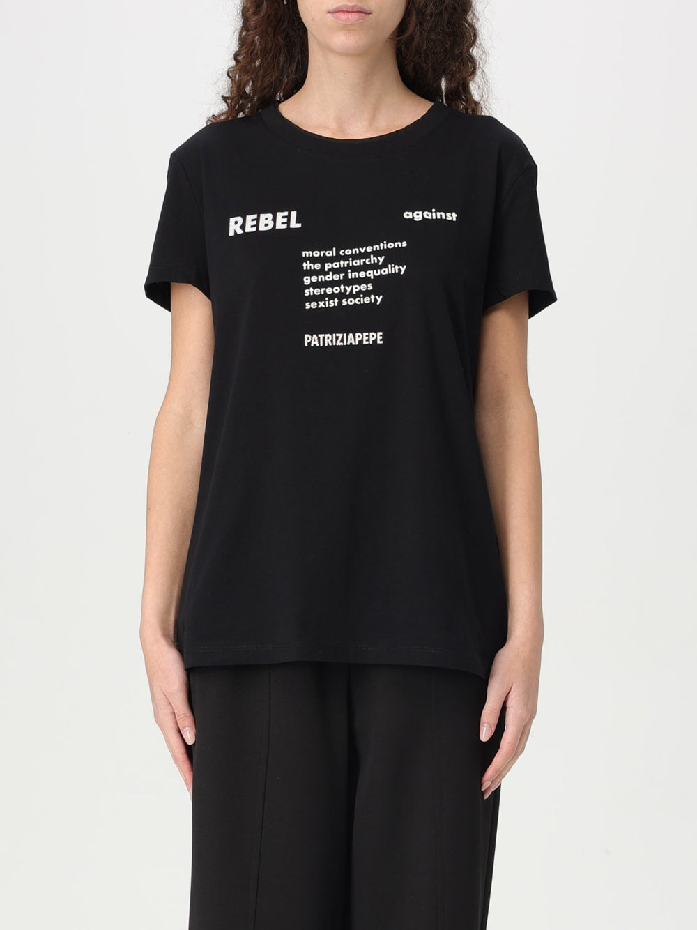 T-shirt Patrizia Pepe da Donna - Nero