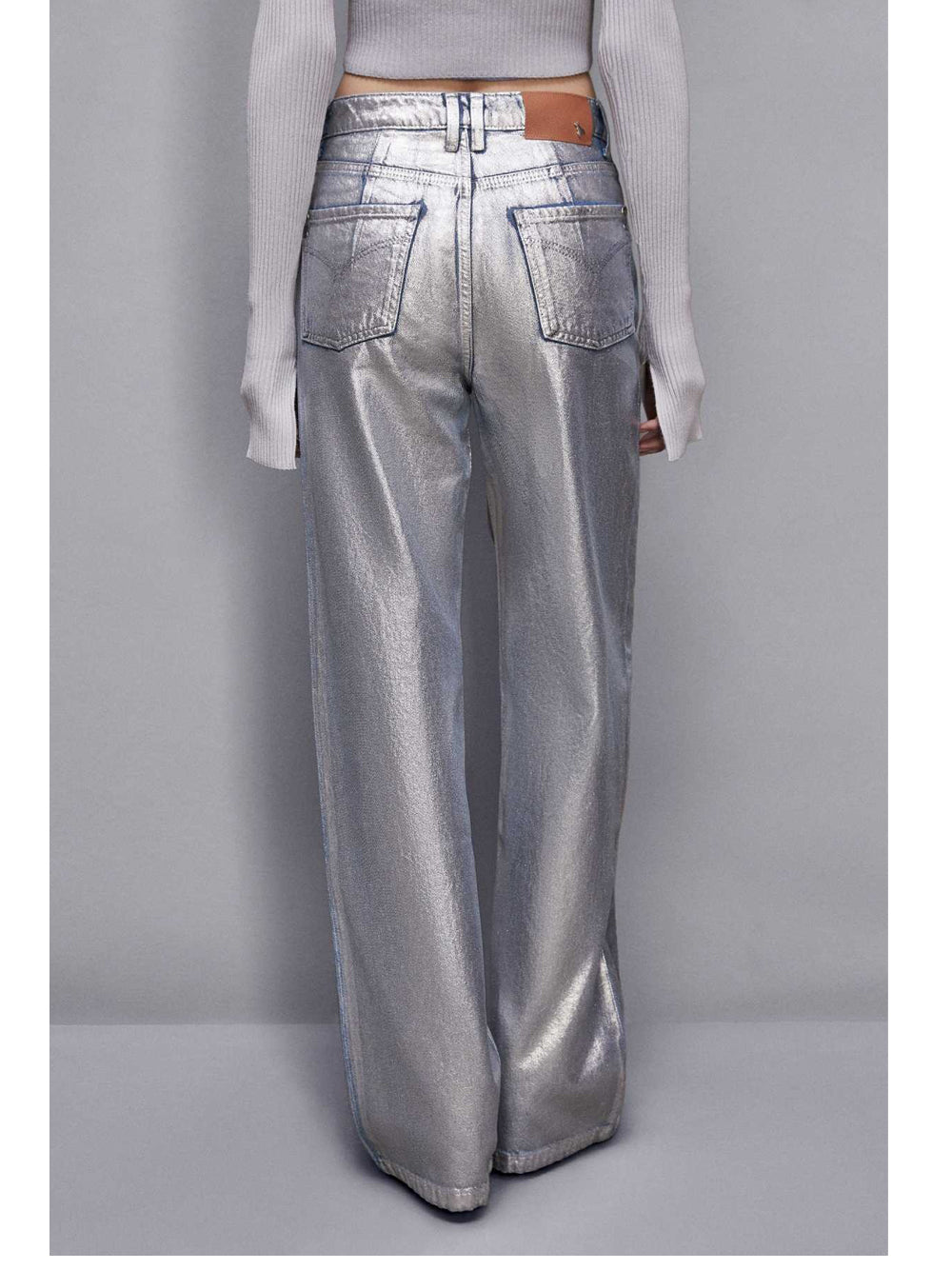 Pantalone Palazzo Patrizia Pepe da Donna - Argento