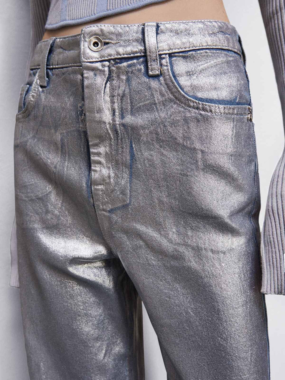 Pantalone Palazzo Patrizia Pepe da Donna - Argento