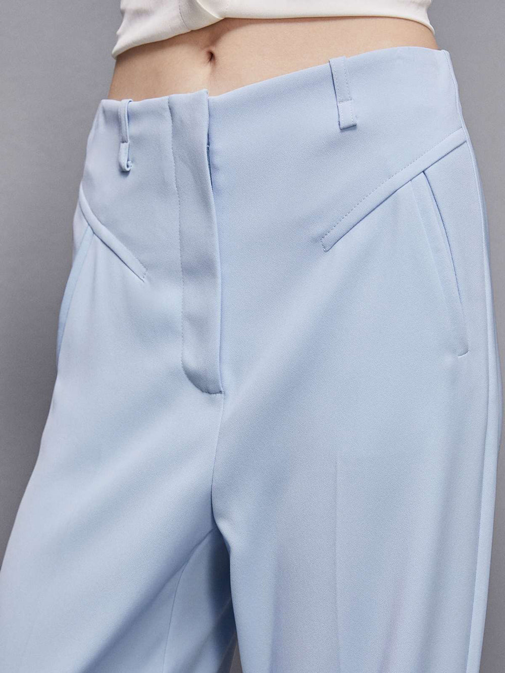 Pantalone Palazzo Patrizia Pepe da Donna - Celeste