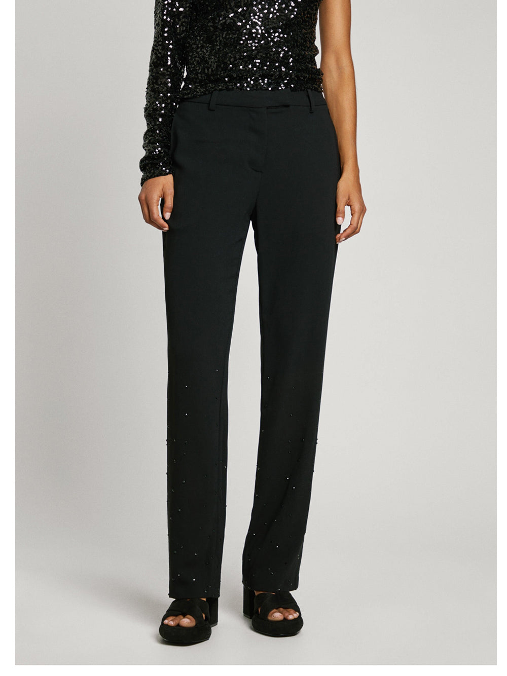 Pantalone Chino Pepe Jeans Amelia da Donna - Nero