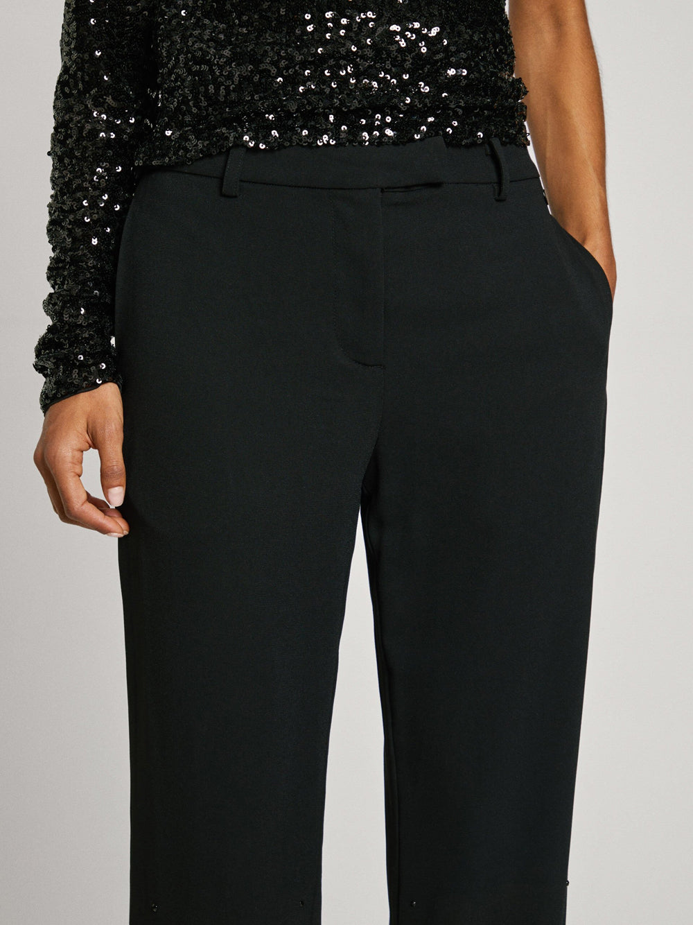 Pantalone Chino Pepe Jeans Amelia da Donna - Nero