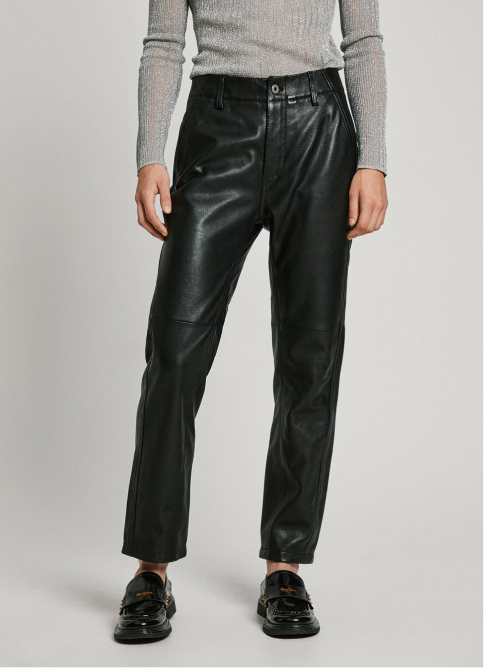 Pantalone Chino Pepe Jeans Fredja da Donna - Nero