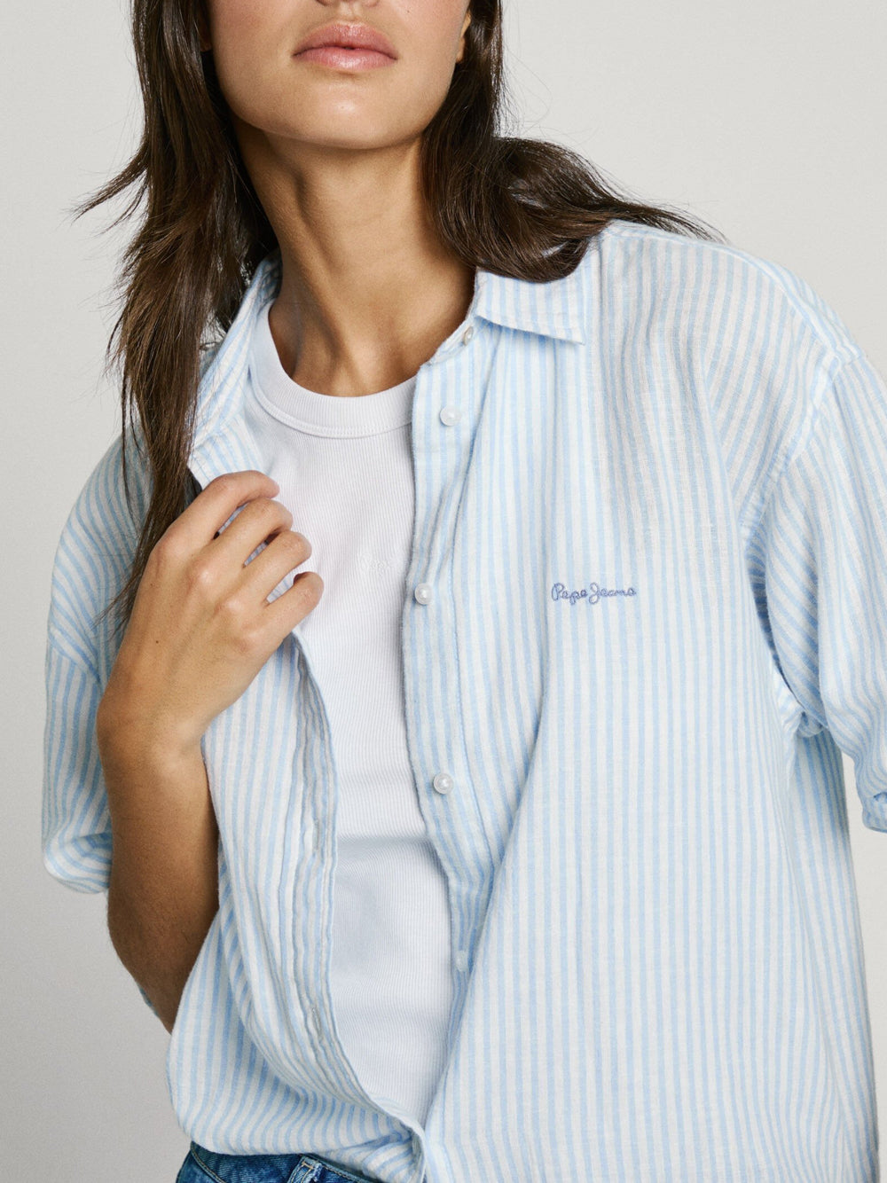 Camicia Casual Pepe Jeans Dream da Donna - Blu