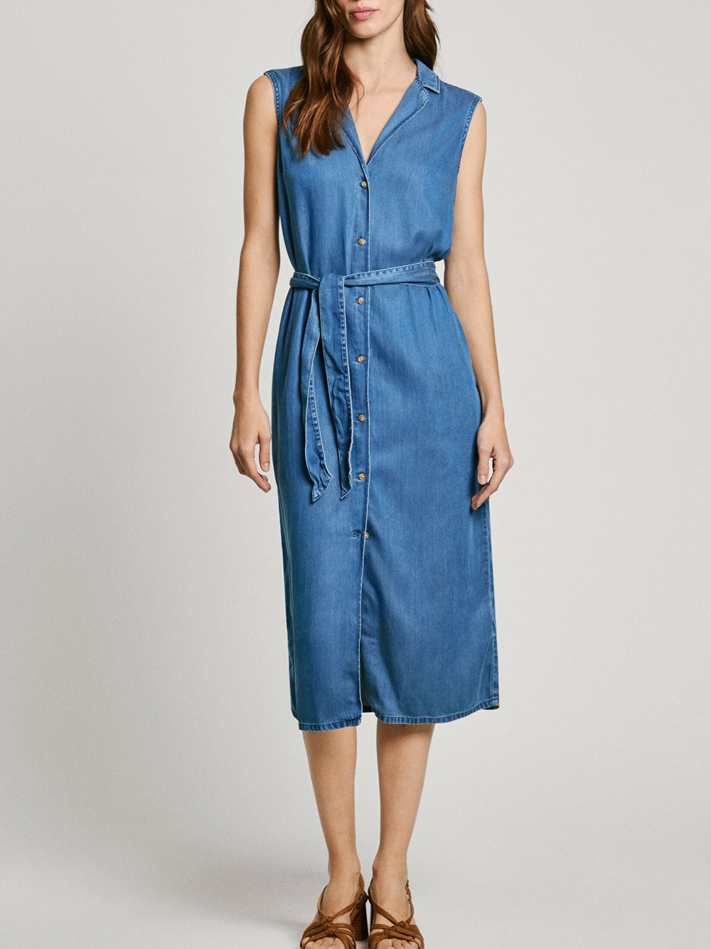 Vestito Midi Pepe Jeans Maggie da Donna - Denim