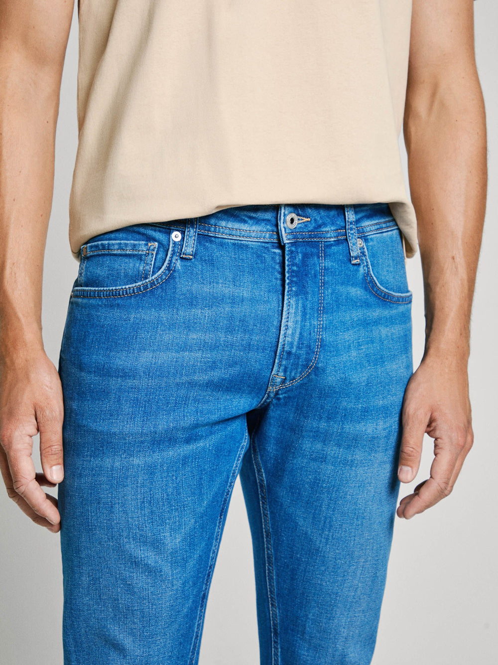 Jeans Tapered Pepe Jeans Stanley da Uomo - Denim