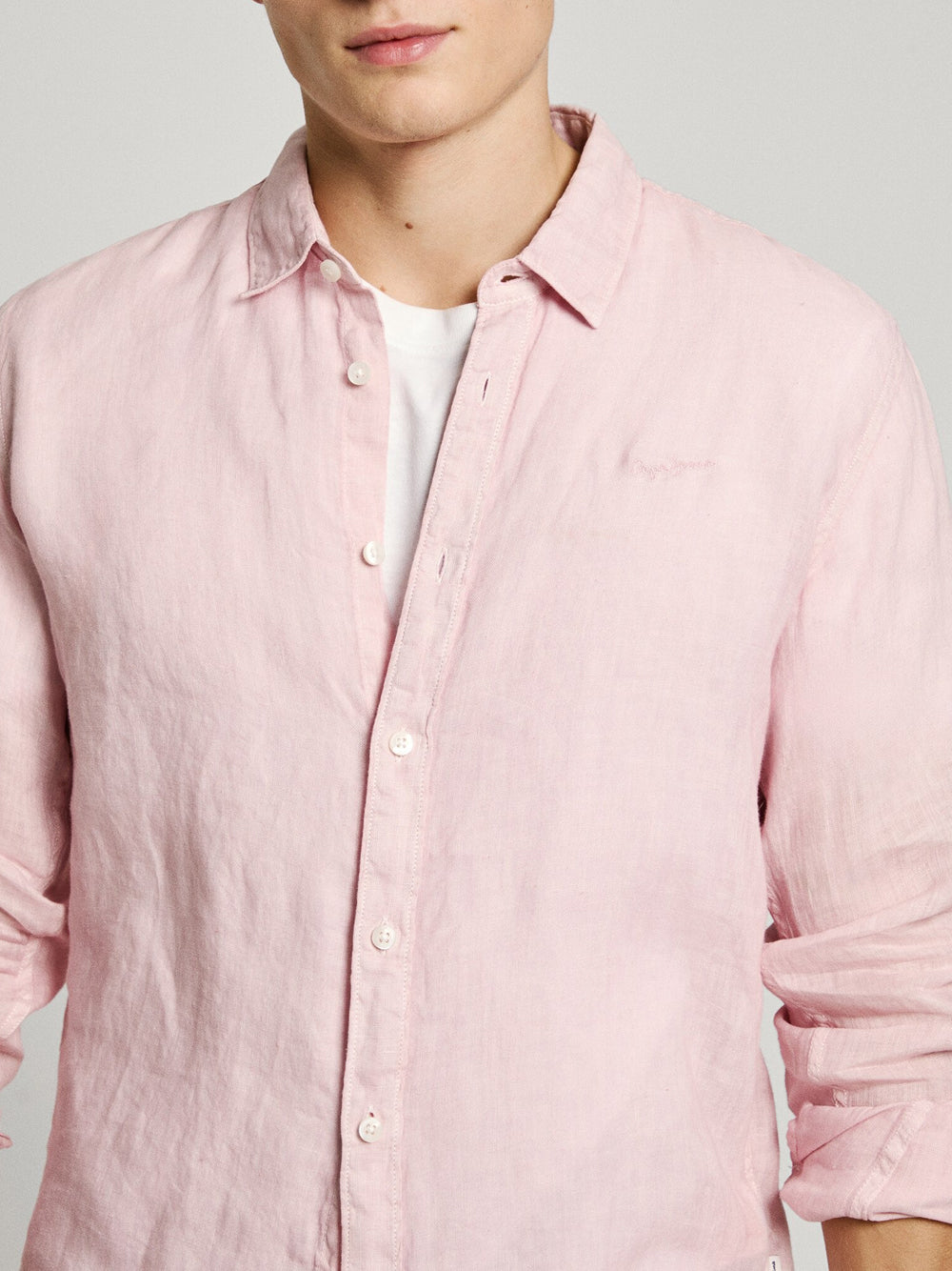 Camicia Casual Pepe Jeans Arnau da Uomo - Rosa