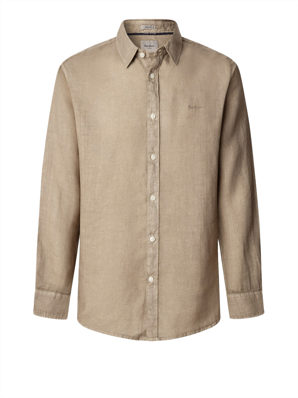 Camicia Casual Pepe Jeans Arnau da Uomo - Beige