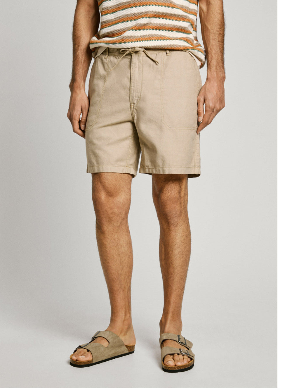 Bermuda Casual Pepe Jeans da Uomo - Beige
