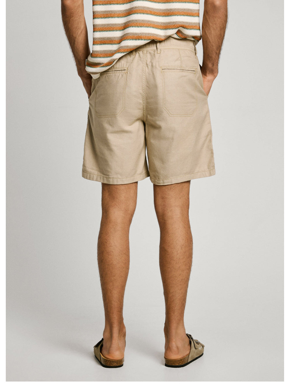 Bermuda Casual Pepe Jeans da Uomo - Beige