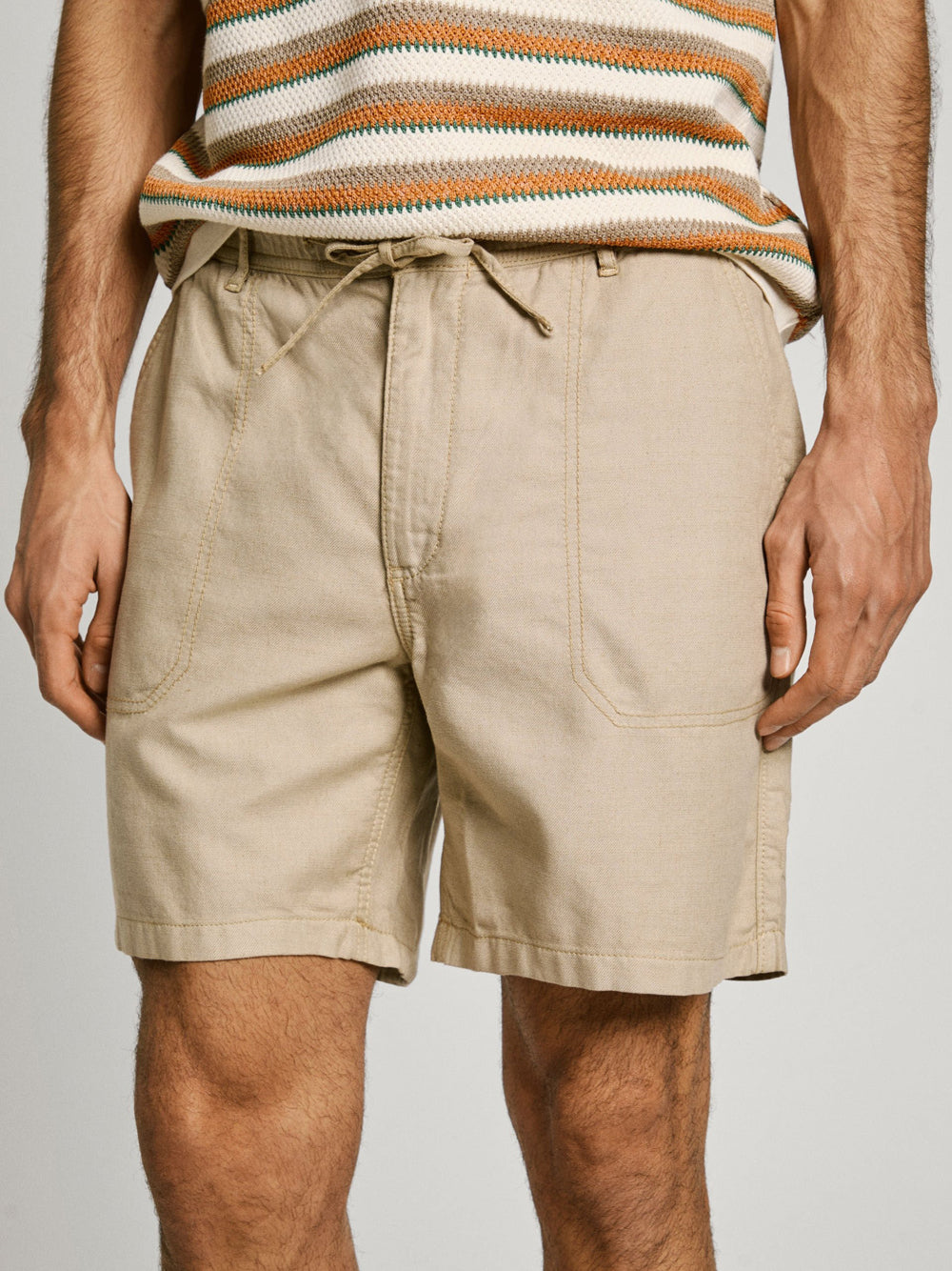 Bermuda Casual Pepe Jeans da Uomo - Beige