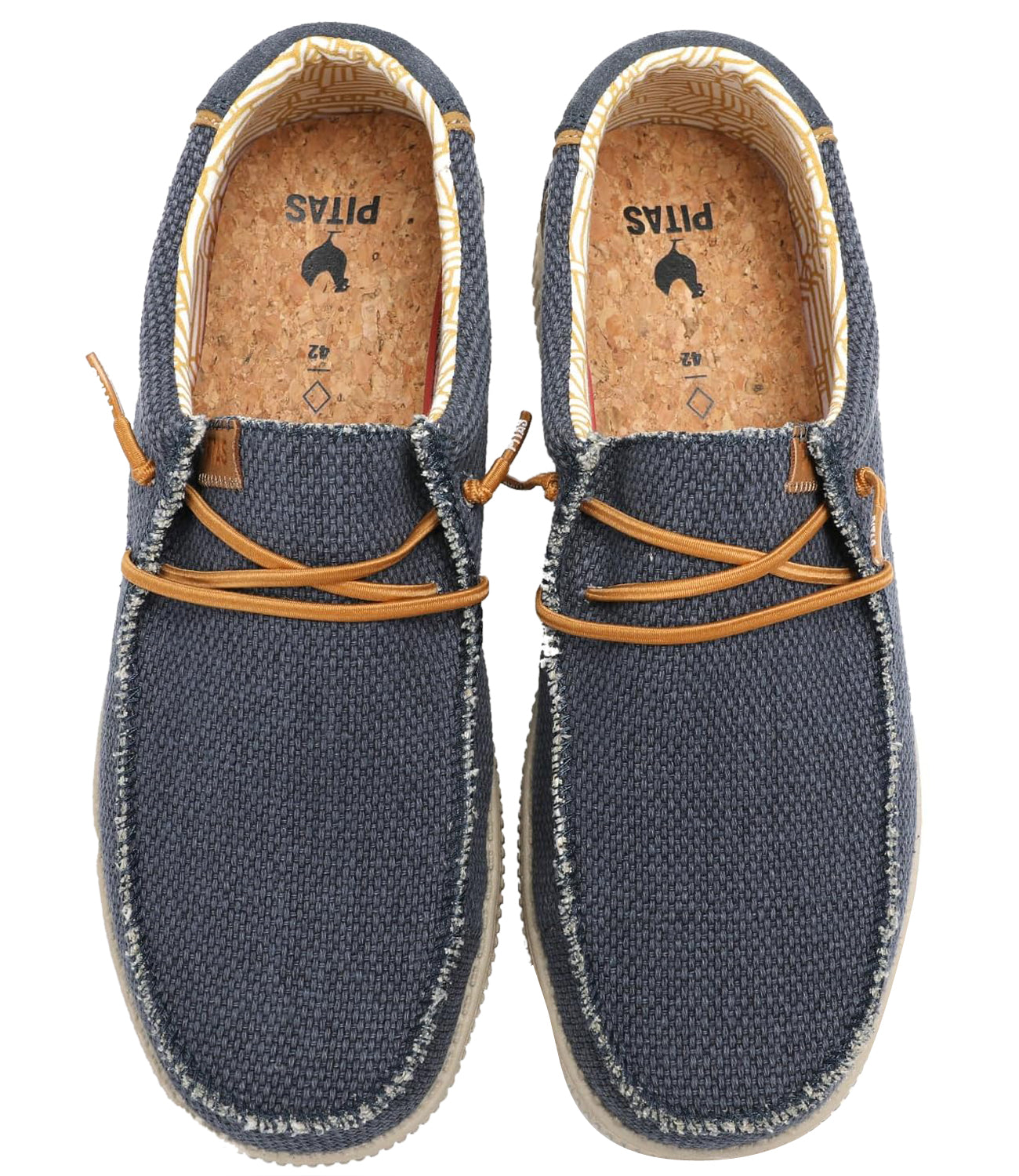 Pitas Scarpa Uomo Mod. WP150STEVE CANVAS MARINO Blu