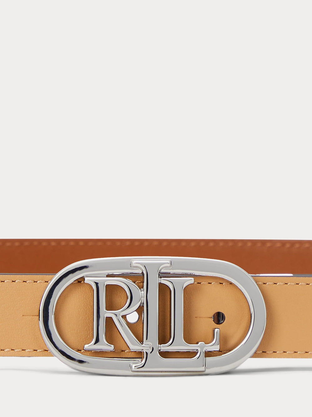 Cintura Ralph Lauren Oval Rev da Donna - Marrone