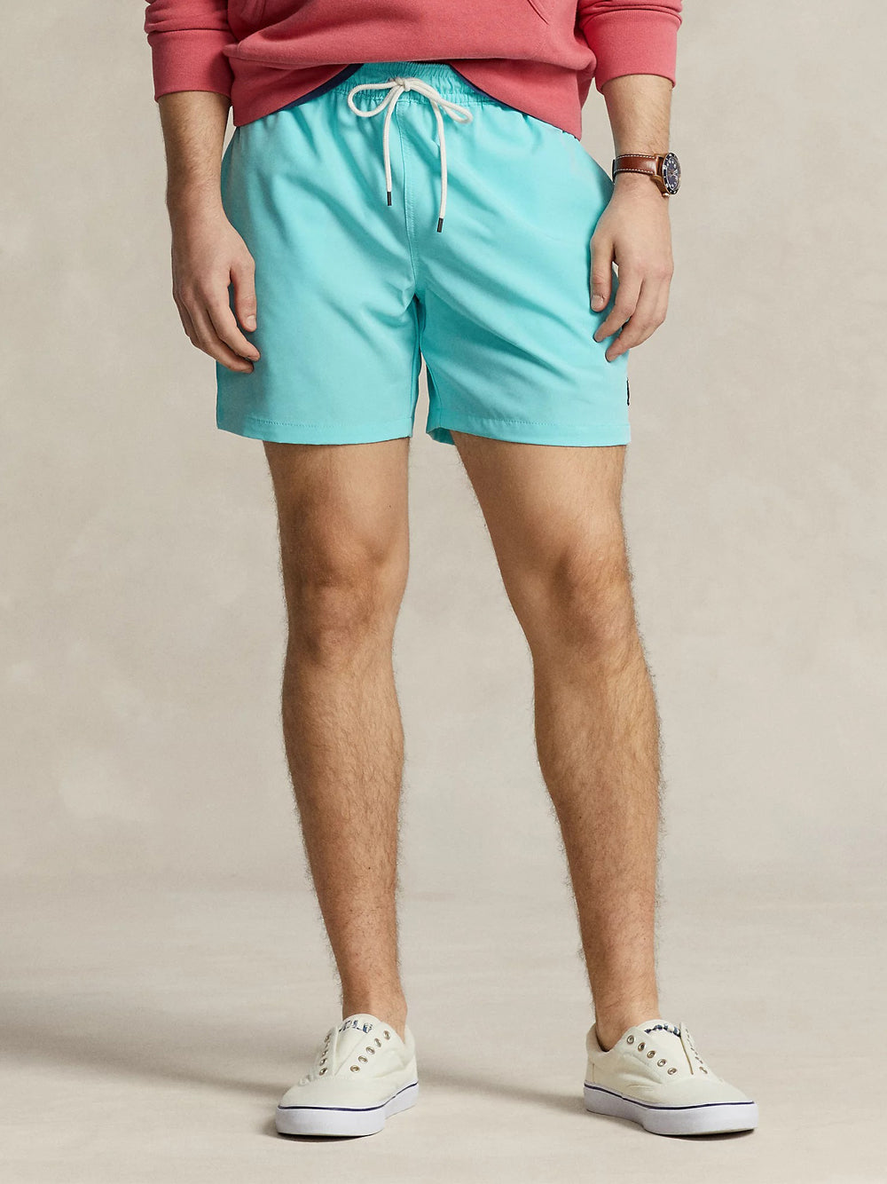 Shorts Mare Ralph Lauren Traveler da Uomo - Turchese