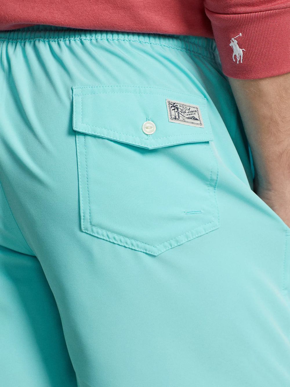 Shorts Mare Ralph Lauren Traveler da Uomo - Turchese