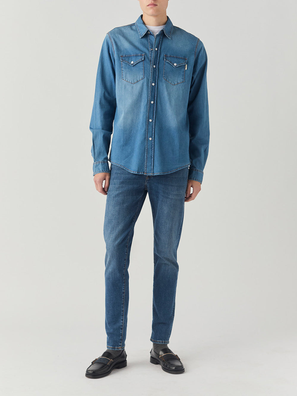 Jeans Slim Roy Rogers da Uomo - Denim