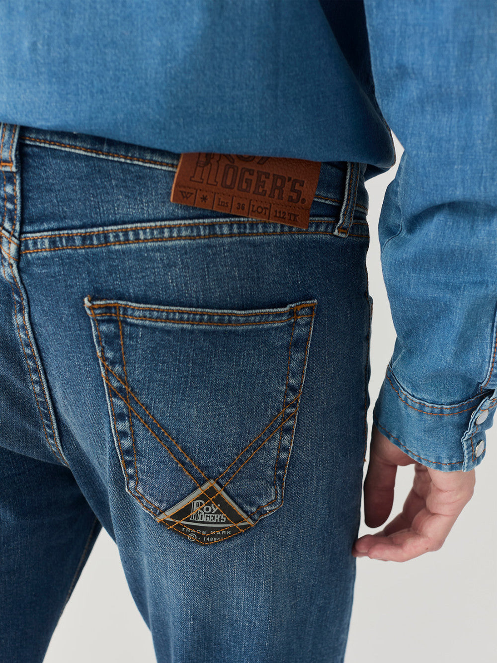 Jeans Slim Roy Rogers da Uomo - Denim