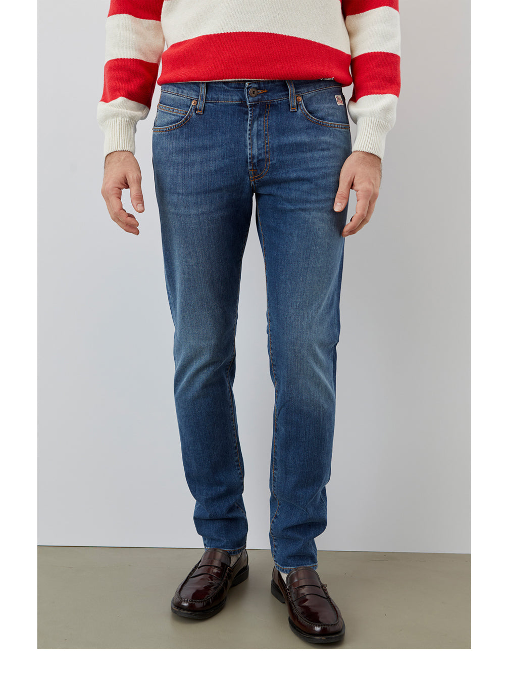 Jeans Slim Roy Rogers da Uomo - Denim