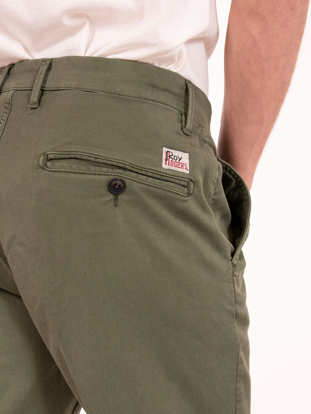 Pantalone Chino Roy Rogers da Uomo - Verde
