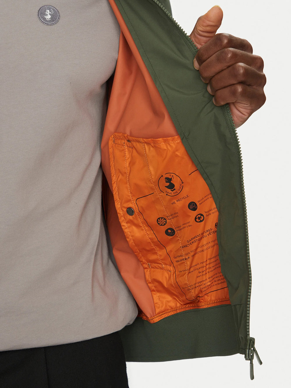 Bomber Save The Duck Olen da Uomo - Verde