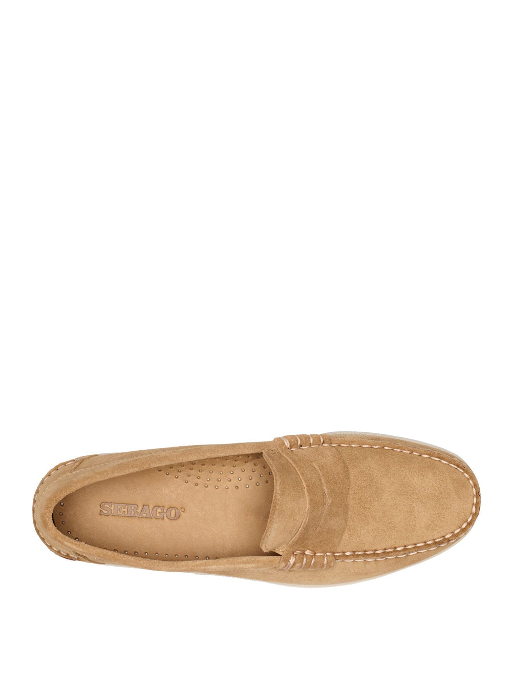 Mocassini Sebago Dan Boat Flesh Out da Uomo - Beige