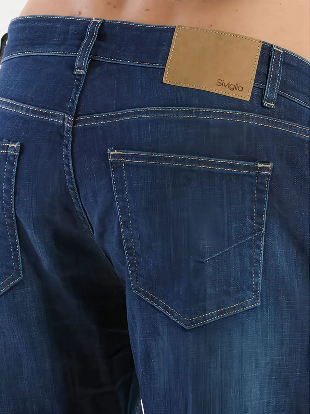 Jeans Slim Chino Siviglia da Uomo - Denim