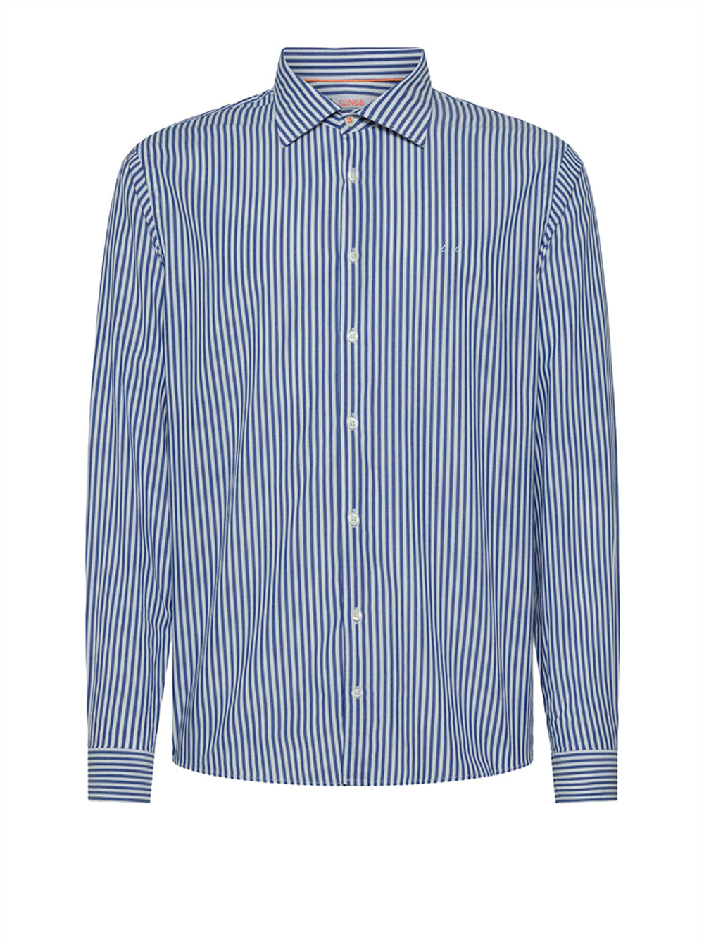 Camicia Classica Sun68 Stripe da Uomo - Blu