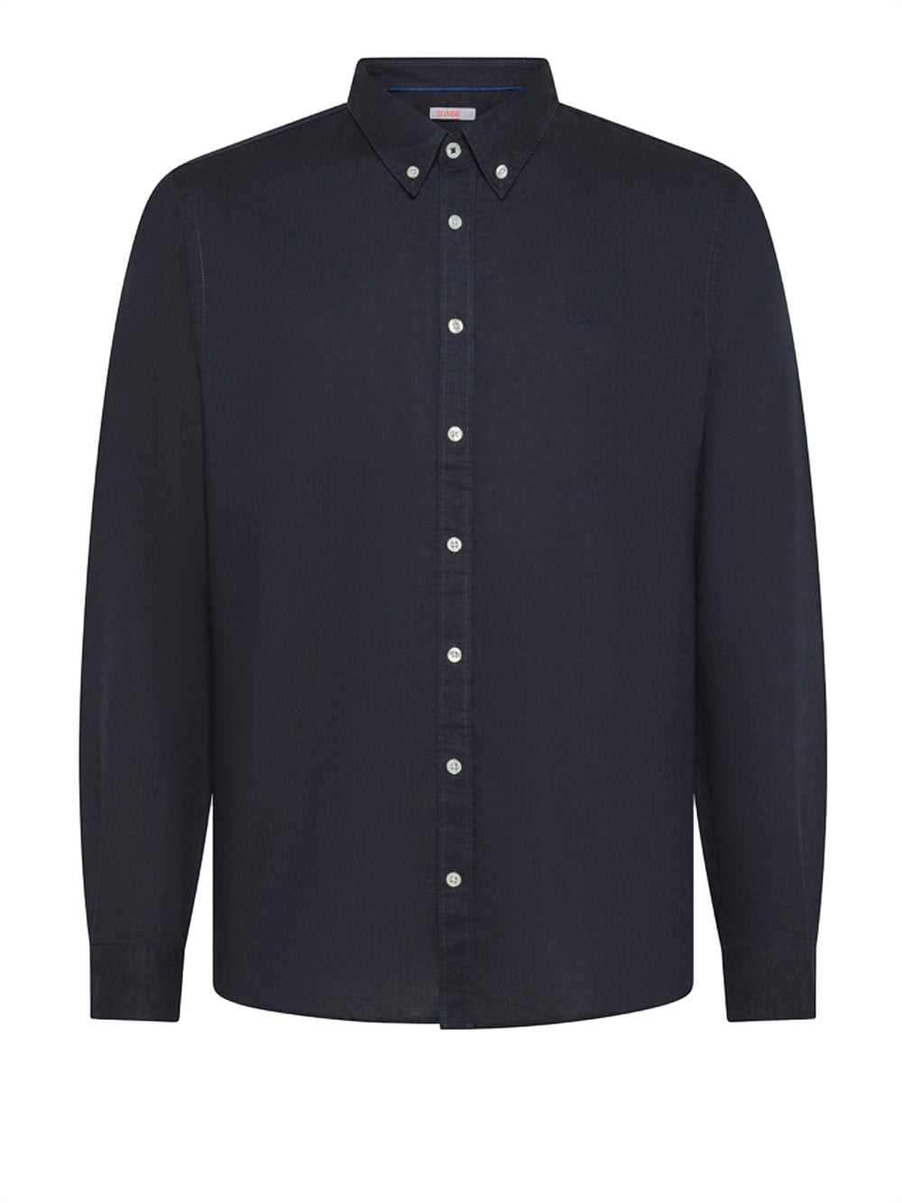 Camicia Sun68 Linen da Uomo - Blu